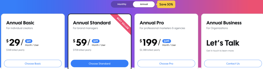 Promo.com pricing